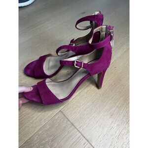 Antonio Melani Women Heels Size 8 Suede Fuchsia